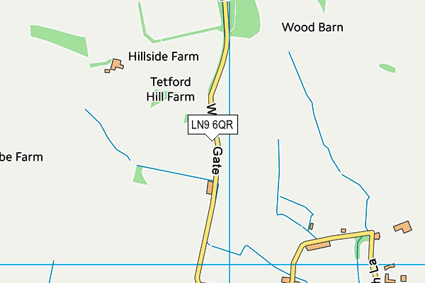 LN9 6QR map - OS VectorMap District (Ordnance Survey)
