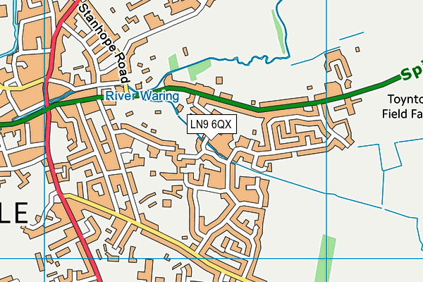 LN9 6QX map - OS VectorMap District (Ordnance Survey) LN9 6QX map - OS VectorMap District (Ordnance Survey)