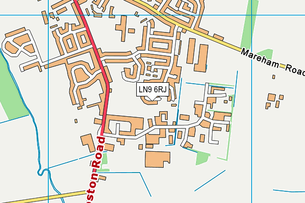 LN9 6RJ map - OS VectorMap District (Ordnance Survey) LN9 6RJ map - OS VectorMap District (Ordnance Survey)