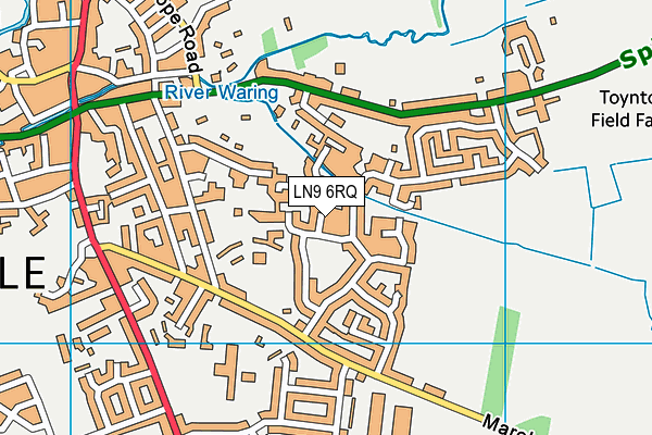 LN9 6RQ map - OS VectorMap District (Ordnance Survey) LN9 6RQ map - OS VectorMap District (Ordnance Survey)