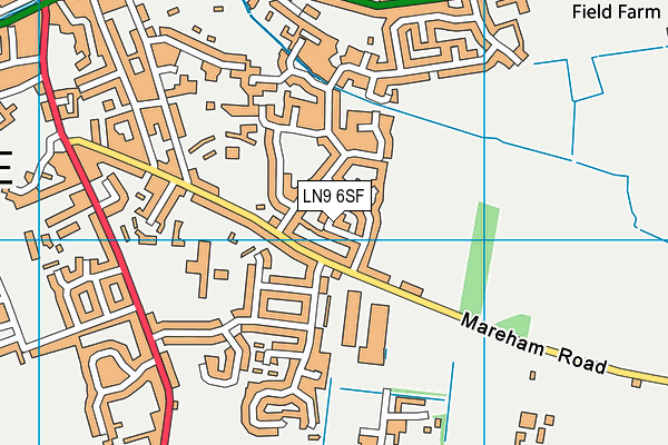 LN9 6SF map - OS VectorMap District (Ordnance Survey) LN9 6SF map - OS VectorMap District (Ordnance Survey)