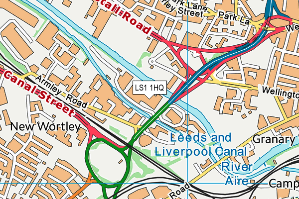LS1 1HQ map - OS VectorMap District (Ordnance Survey) LS1 1HQ map - OS VectorMap District (Ordnance Survey)