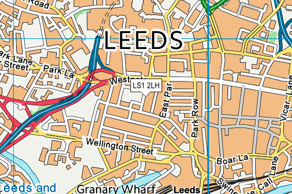 LS1 2LH map - OS VectorMap District (Ordnance Survey) LS1 2LH map - OS VectorMap District (Ordnance Survey)