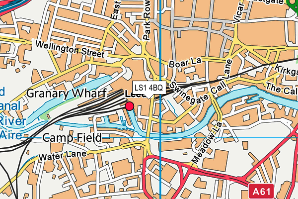 LS1 4BQ map - OS VectorMap District (Ordnance Survey) LS1 4BQ map - OS VectorMap District (Ordnance Survey)