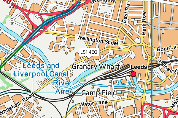 LS1 4EQ map - OS VectorMap District (Ordnance Survey) LS1 4EQ map - OS VectorMap District (Ordnance Survey)