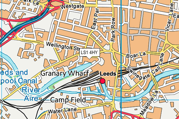 LS1 4HY map - OS VectorMap District (Ordnance Survey) LS1 4HY map - OS VectorMap District (Ordnance Survey)
