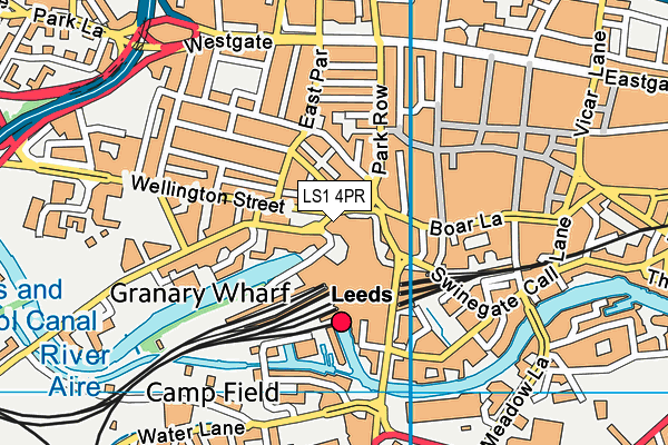 LS1 4PR map - OS VectorMap District (Ordnance Survey) LS1 4PR map - OS VectorMap District (Ordnance Survey)