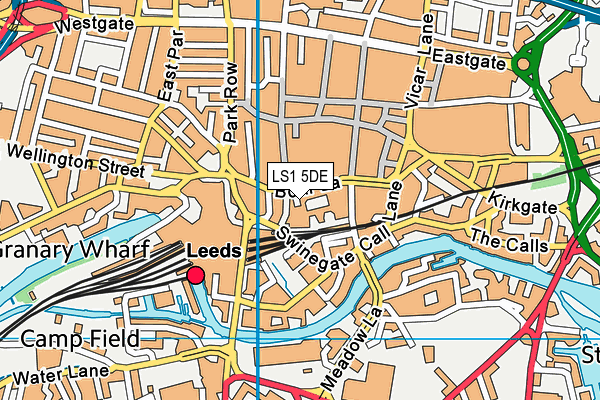 LS1 5DE map - OS VectorMap District (Ordnance Survey) LS1 5DE map - OS VectorMap District (Ordnance Survey)