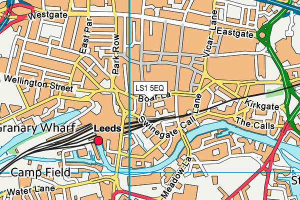 LS1 5EQ map - OS VectorMap District (Ordnance Survey) LS1 5EQ map - OS VectorMap District (Ordnance Survey)