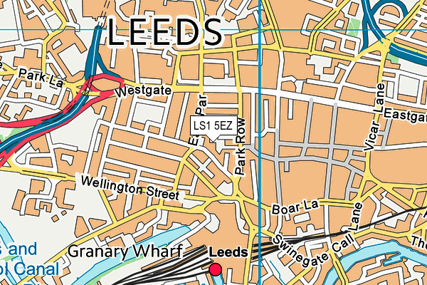 LS1 5EZ map - OS VectorMap District (Ordnance Survey) LS1 5EZ map - OS VectorMap District (Ordnance Survey)