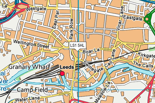LS1 5HL map - OS VectorMap District (Ordnance Survey) LS1 5HL map - OS VectorMap District (Ordnance Survey)