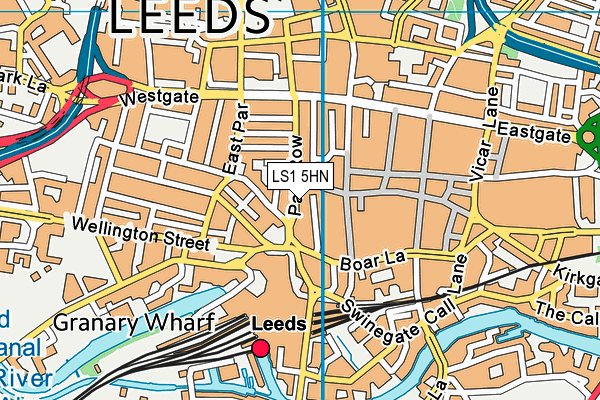 LS1 5HN map - OS VectorMap District (Ordnance Survey) LS1 5HN map - OS VectorMap District (Ordnance Survey)