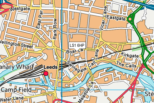 LS1 6HP map - OS VectorMap District (Ordnance Survey) LS1 6HP map - OS VectorMap District (Ordnance Survey)