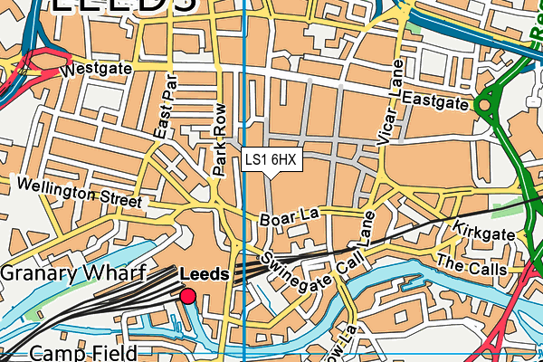 LS1 6HX map - OS VectorMap District (Ordnance Survey) LS1 6HX map - OS VectorMap District (Ordnance Survey)