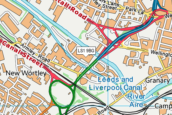 LS1 9BG map - OS VectorMap District (Ordnance Survey) LS1 9BG map - OS VectorMap District (Ordnance Survey)