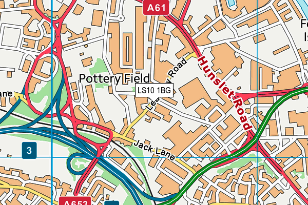 LS10 1BG map - OS VectorMap District (Ordnance Survey) LS10 1BG map - OS VectorMap District (Ordnance Survey)