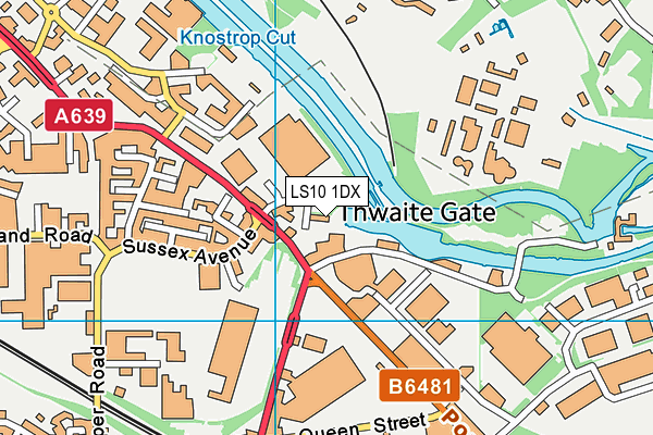 LS10 1DX map - OS VectorMap District (Ordnance Survey) LS10 1DX map - OS VectorMap District (Ordnance Survey)