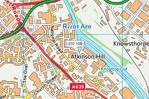 LS10 1GB map - OS VectorMap District (Ordnance Survey)