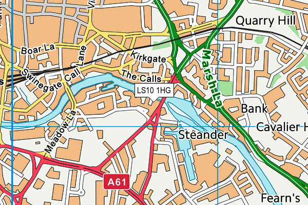 LS10 1HG map - OS VectorMap District (Ordnance Survey) LS10 1HG map - OS VectorMap District (Ordnance Survey)