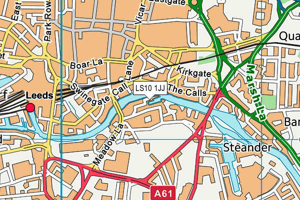 LS10 1JJ map - OS VectorMap District (Ordnance Survey)