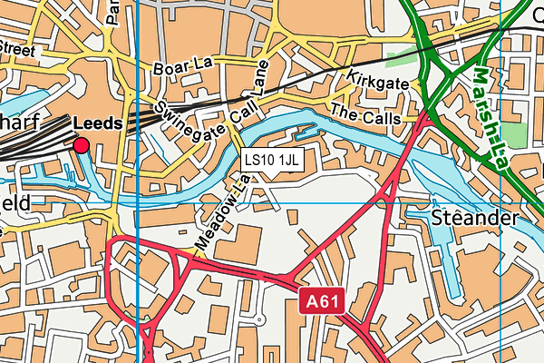 LS10 1JL map - OS VectorMap District (Ordnance Survey) LS10 1JL map - OS VectorMap District (Ordnance Survey)