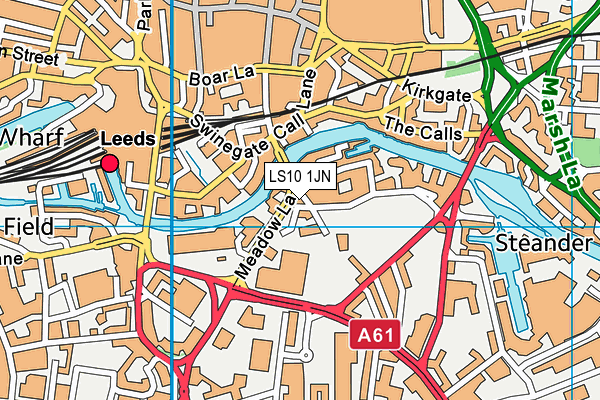 LS10 1JN map - OS VectorMap District (Ordnance Survey) LS10 1JN map - OS VectorMap District (Ordnance Survey)