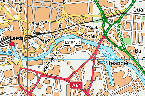 LS10 1JR map - OS VectorMap District (Ordnance Survey)