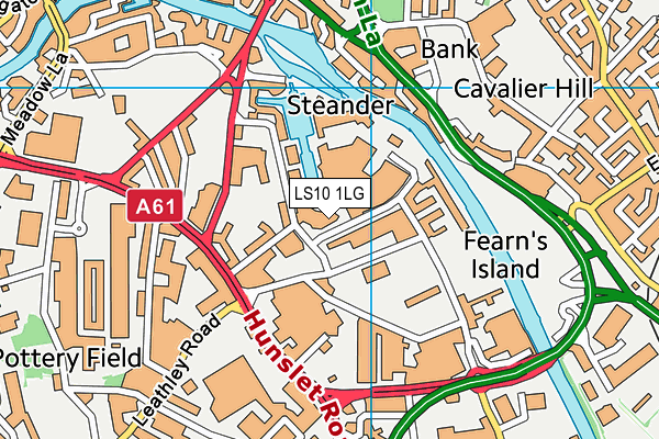 LS10 1LG map - OS VectorMap District (Ordnance Survey) LS10 1LG map - OS VectorMap District (Ordnance Survey)
