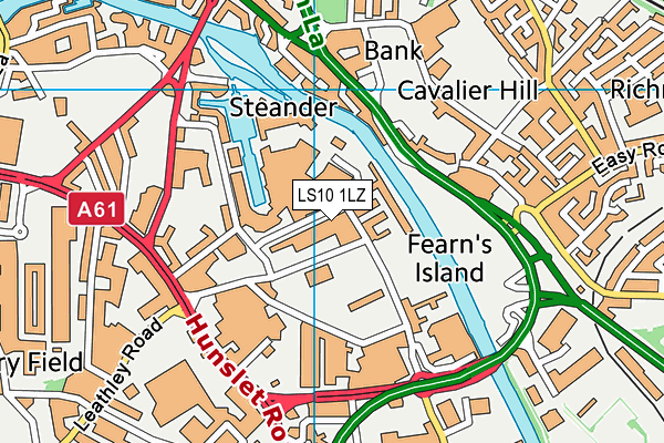 LS10 1LZ map - OS VectorMap District (Ordnance Survey)