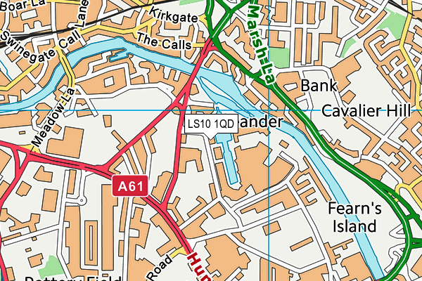 LS10 1QD map - OS VectorMap District (Ordnance Survey) LS10 1QD map - OS VectorMap District (Ordnance Survey)
