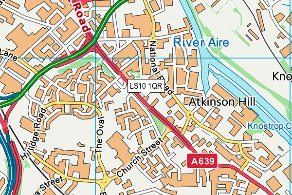 LS10 1QR map - OS VectorMap District (Ordnance Survey) LS10 1QR map - OS VectorMap District (Ordnance Survey)
