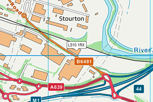 LS10 1RX map - OS VectorMap District (Ordnance Survey) LS10 1RX map - OS VectorMap District (Ordnance Survey)