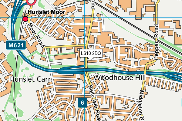 LS10 2DQ map - OS VectorMap District (Ordnance Survey) LS10 2DQ map - OS VectorMap District (Ordnance Survey)