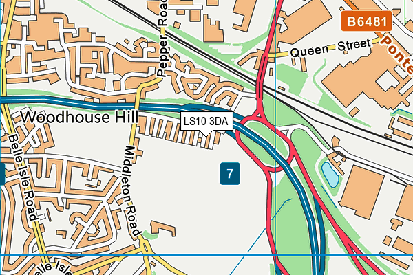 LS10 3DA map - OS VectorMap District (Ordnance Survey) LS10 3DA map - OS VectorMap District (Ordnance Survey)