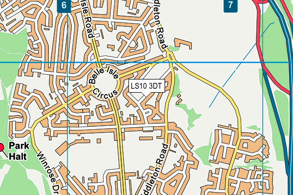 LS10 3DT map - OS VectorMap District (Ordnance Survey) LS10 3DT map - OS VectorMap District (Ordnance Survey)