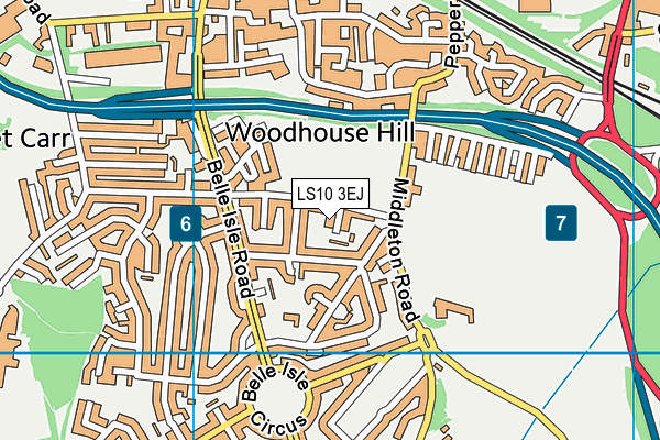 LS10 3EJ map - OS VectorMap District (Ordnance Survey) LS10 3EJ map - OS VectorMap District (Ordnance Survey)