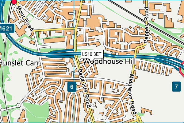 LS10 3ET map - OS VectorMap District (Ordnance Survey) LS10 3ET map - OS VectorMap District (Ordnance Survey)