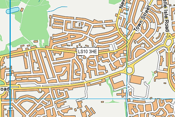 LS10 3HE map - OS VectorMap District (Ordnance Survey) LS10 3HE map - OS VectorMap District (Ordnance Survey)