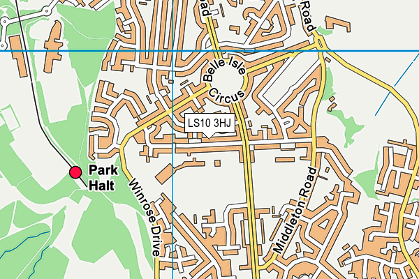 LS10 3HJ map - OS VectorMap District (Ordnance Survey) LS10 3HJ map - OS VectorMap District (Ordnance Survey)