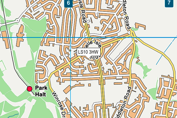LS10 3HW map - OS VectorMap District (Ordnance Survey) LS10 3HW map - OS VectorMap District (Ordnance Survey)