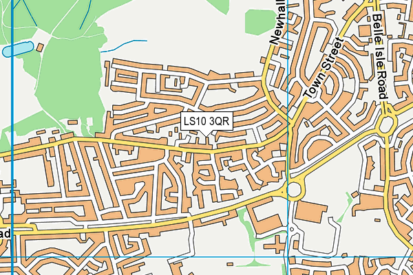 LS10 3QR map - OS VectorMap District (Ordnance Survey) LS10 3QR map - OS VectorMap District (Ordnance Survey)