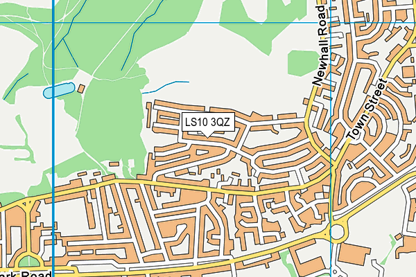 LS10 3QZ map - OS VectorMap District (Ordnance Survey) LS10 3QZ map - OS VectorMap District (Ordnance Survey)