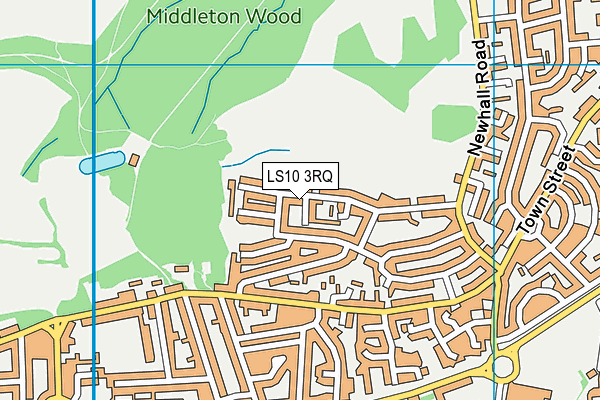 LS10 3RQ map - OS VectorMap District (Ordnance Survey)