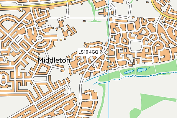 LS10 4GQ map - OS VectorMap District (Ordnance Survey) LS10 4GQ map - OS VectorMap District (Ordnance Survey)