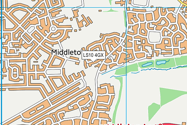 LS10 4GX map - OS VectorMap District (Ordnance Survey) LS10 4GX map - OS VectorMap District (Ordnance Survey)