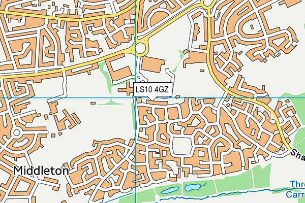 LS10 4GZ map - OS VectorMap District (Ordnance Survey) LS10 4GZ map - OS VectorMap District (Ordnance Survey)