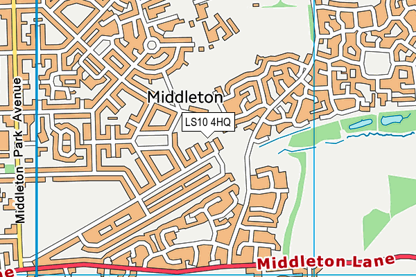LS10 4HQ map - OS VectorMap District (Ordnance Survey) LS10 4HQ map - OS VectorMap District (Ordnance Survey)