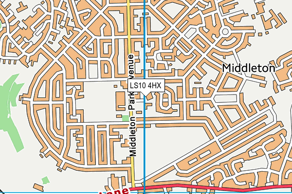 LS10 4HX map - OS VectorMap District (Ordnance Survey) LS10 4HX map - OS VectorMap District (Ordnance Survey)