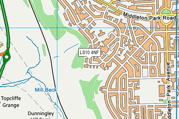 LS10 4NF map - OS VectorMap District (Ordnance Survey) LS10 4NF map - OS VectorMap District (Ordnance Survey)
