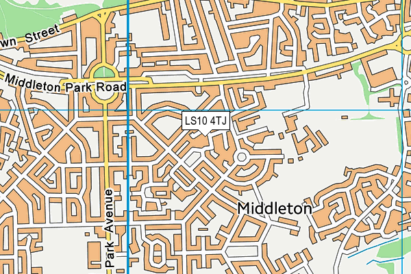 LS10 4TJ map - OS VectorMap District (Ordnance Survey) LS10 4TJ map - OS VectorMap District (Ordnance Survey)